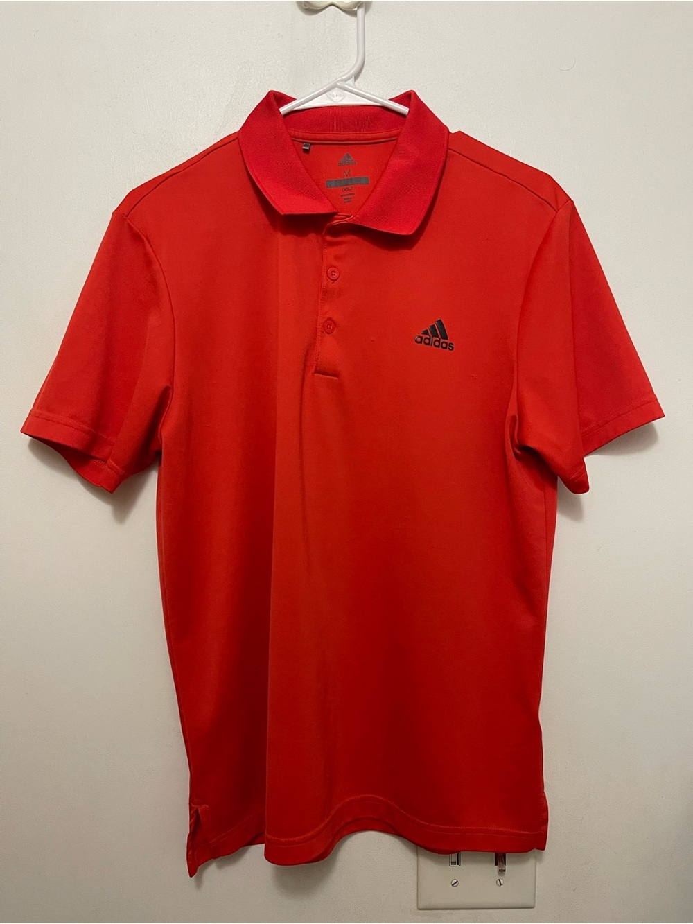 Adidas Men’s orange red  Performance Polo Shirt